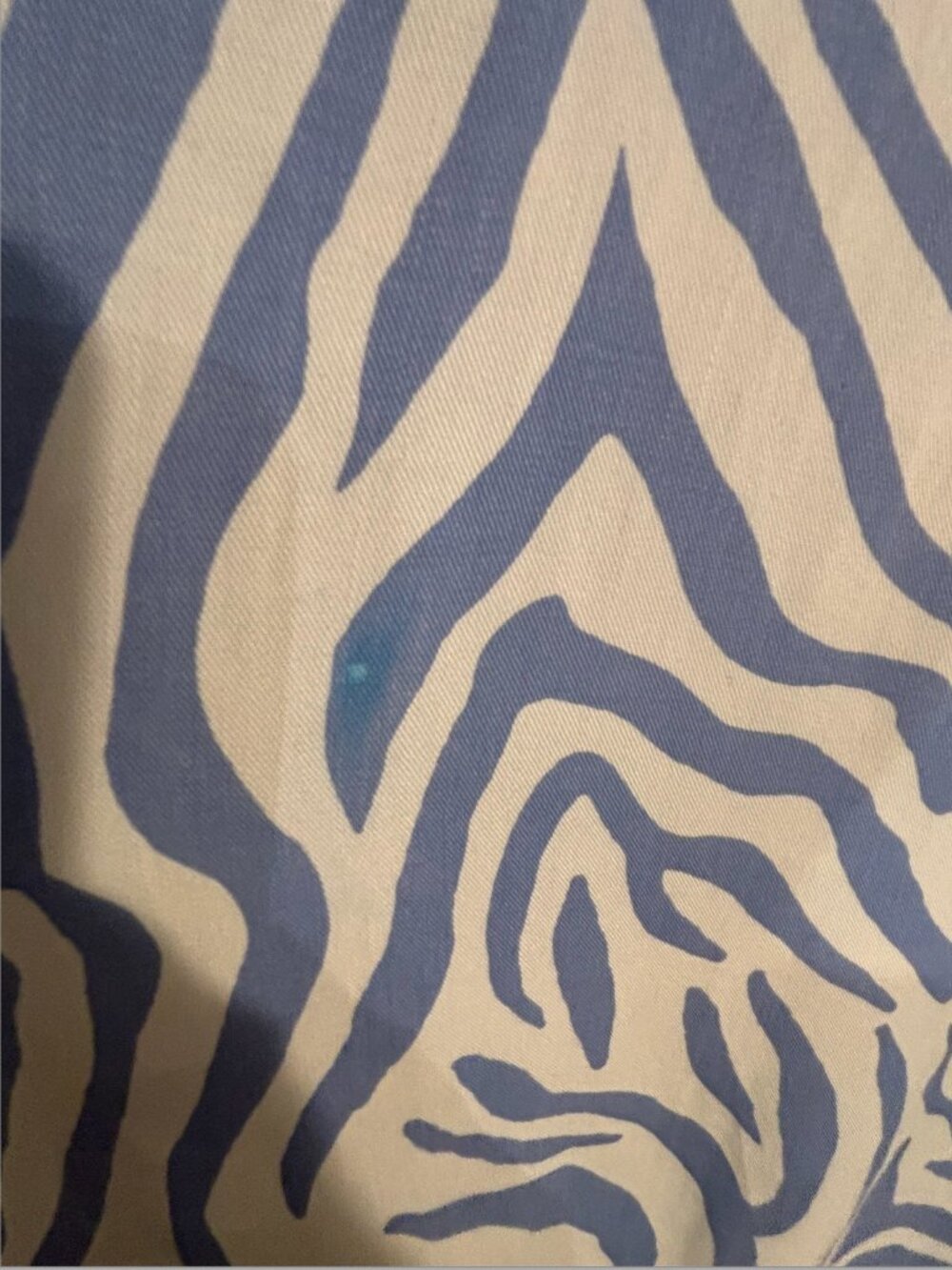 THML Blue & White Zebra Print Flutter Sleeve Dress | Size Medium - Picture 5 of 8